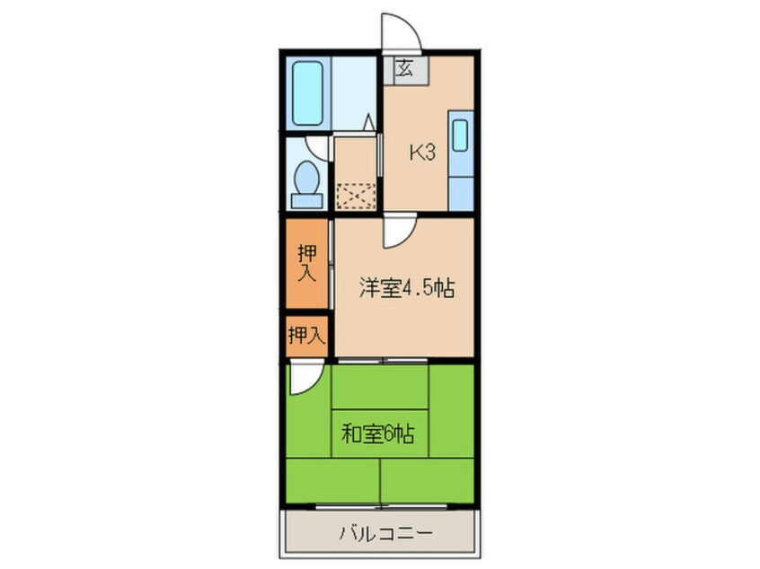 間取図 クレール大蔵Ⅱ