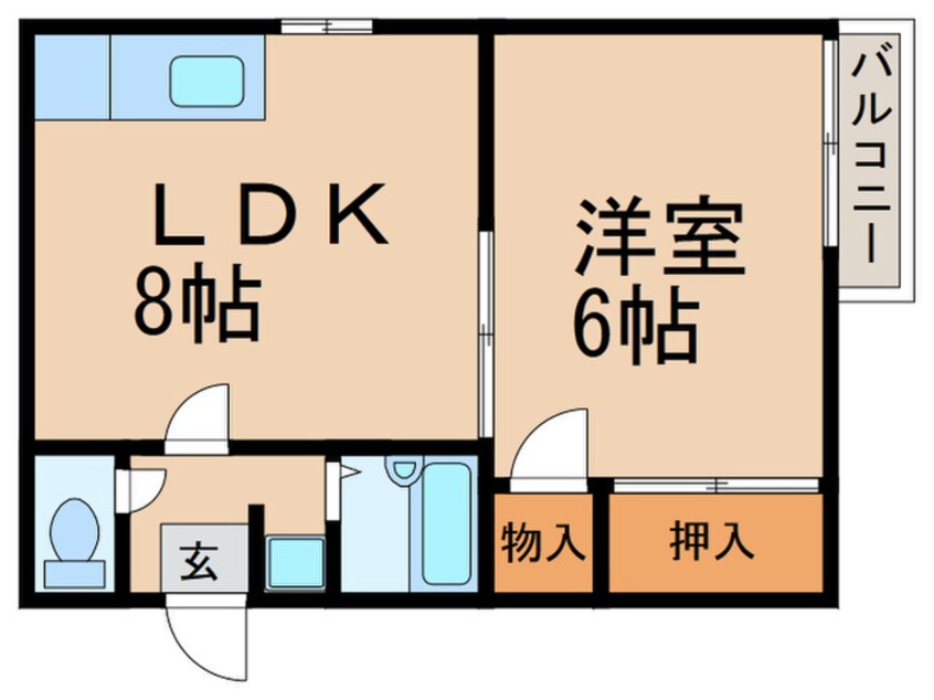 間取図 クレール大蔵Ⅱ