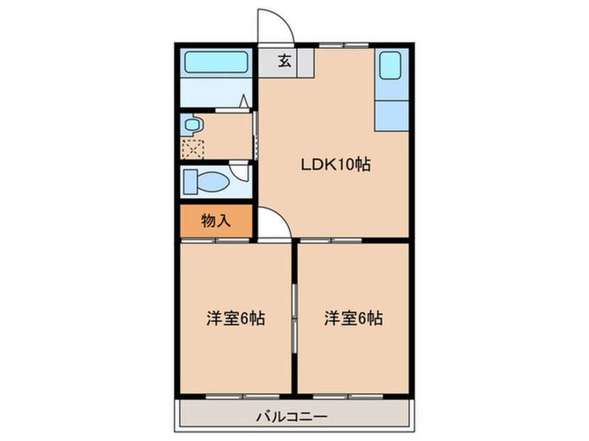 間取図 クレール大蔵Ⅱ