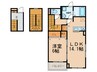 サニープレイス竹末 1LDKの間取り
