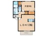アルティスタＢ 1LDKの間取り
