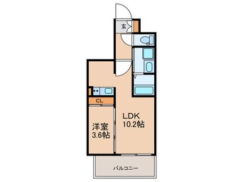 間取図 ＲＥＳＩＤＥＮＣＥ南福岡