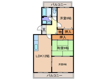 間取図 ドミール香椎