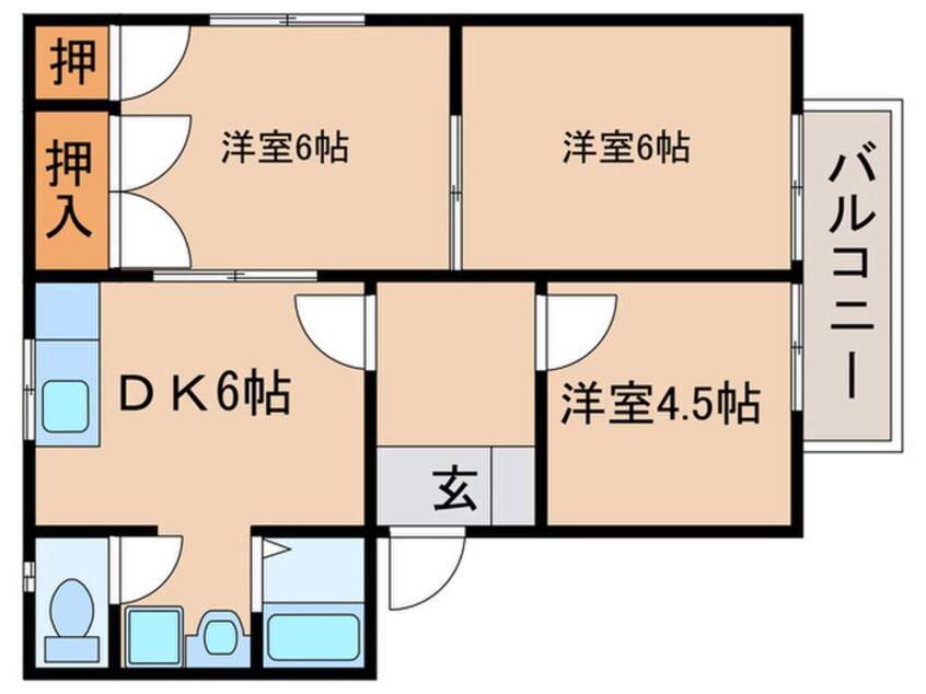 間取図 フレグランスM　B棟