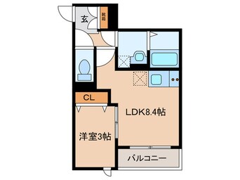 間取図 仮)東区香椎４丁目新築ＡＰ