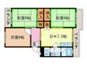 コーポ三ヶ森 3DKの間取り