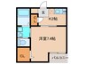 Revive古賀 1Kの間取り