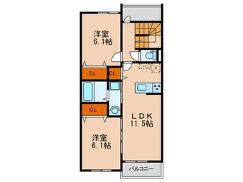 間取図 コーエー　アビタシオン