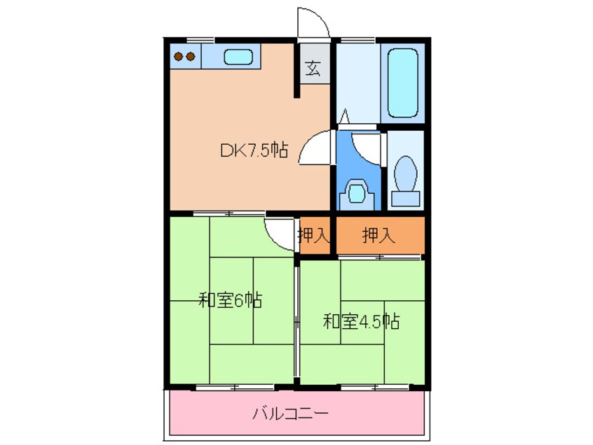 間取図 中野荘