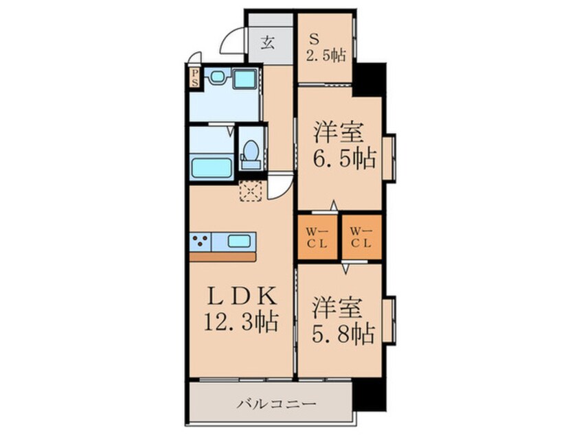 間取図 ギャラン中央