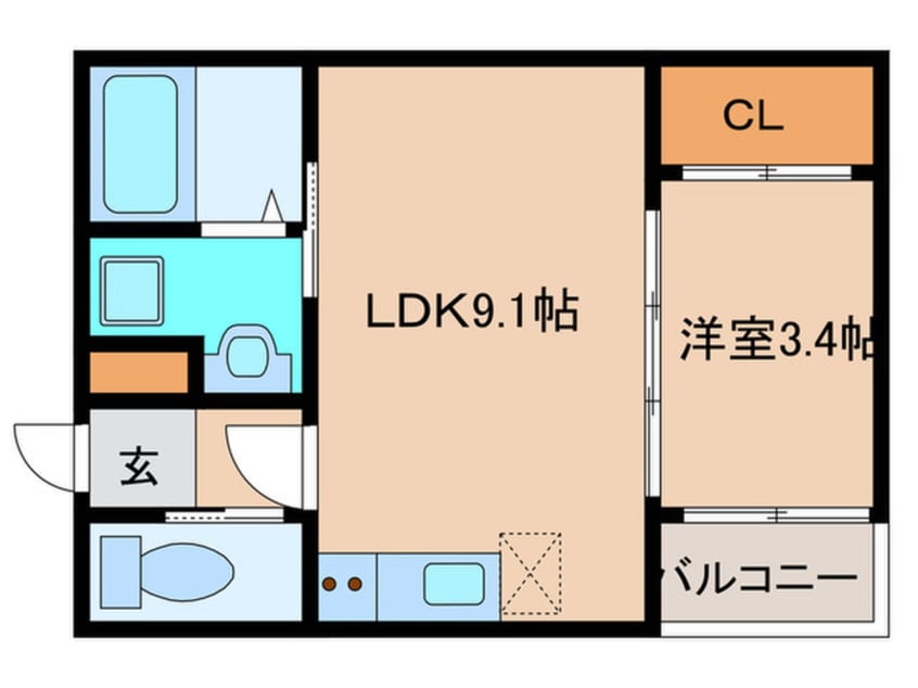 間取図 Taste古賀