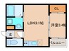 Taste古賀 1LDKの間取り