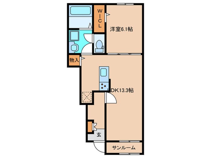 間取り図 仮)アカンサス宗像Ⅱ