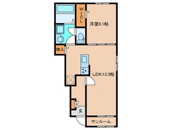 間取図 仮)アカンサス宗像Ⅱ
