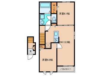 間取図 仮)アカンサス宗像Ⅱ