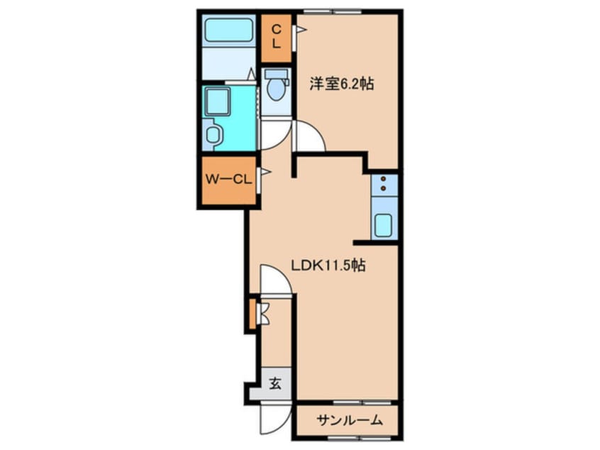 間取図 仮)アカンサス宗像Ⅲ