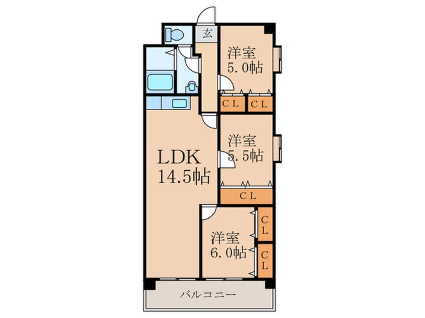 間取図 トゥールサンパティーク