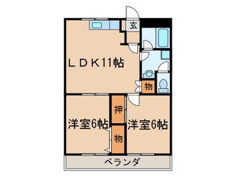 間取図 ロイヤルシャトー片山