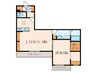 エクラージュ 1LDKの間取り