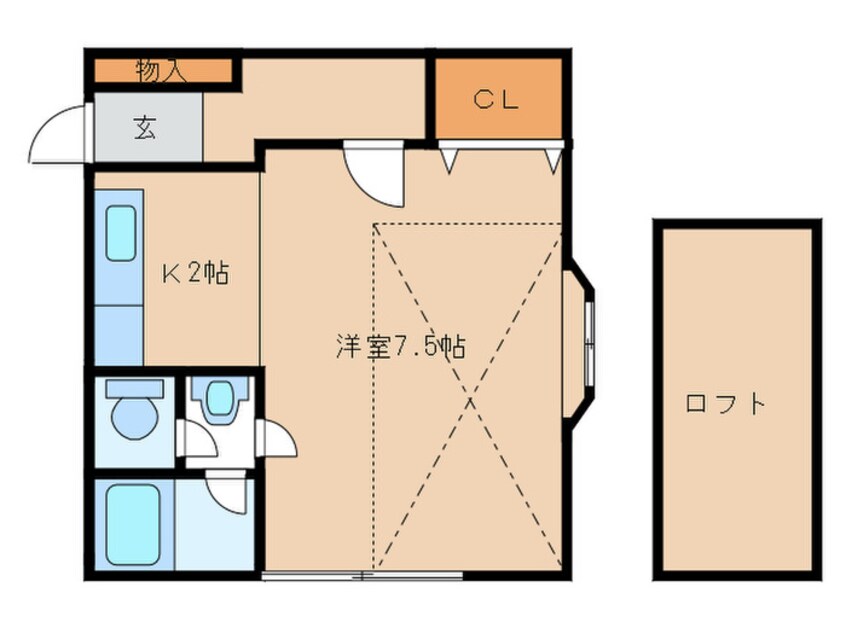 間取図 パオ堤Ⅱ