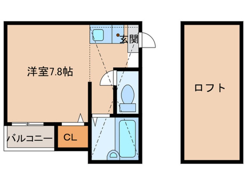 間取図 パプリカ渡辺通り