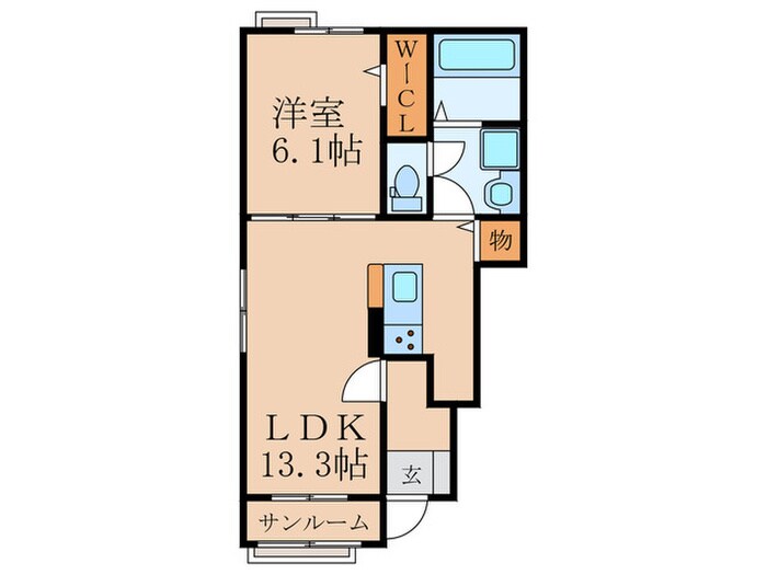 間取り図 フルール　レジデンスⅡ