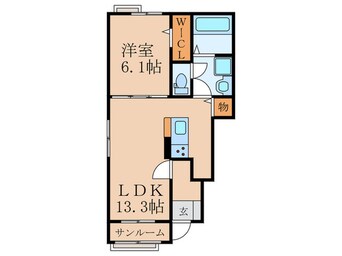間取図 フルール　レジデンスⅡ