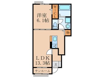 間取図 フルール　レジデンスⅡ