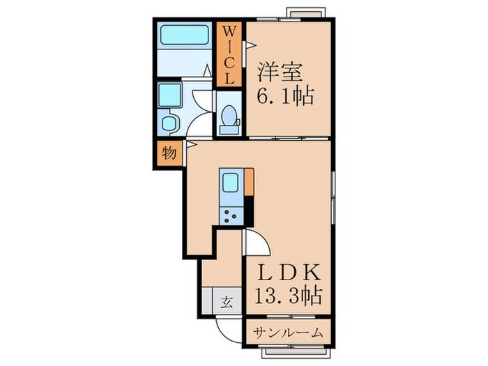 間取り図 フルール　レジデンスⅡ