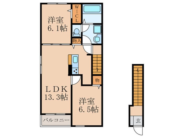 間取り図 フルール　レジデンスⅡ