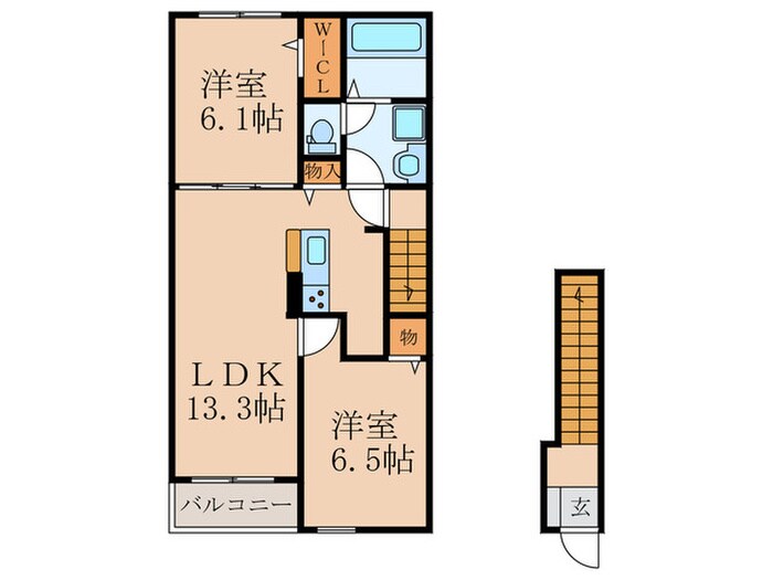間取り図 フルール　レジデンスⅡ