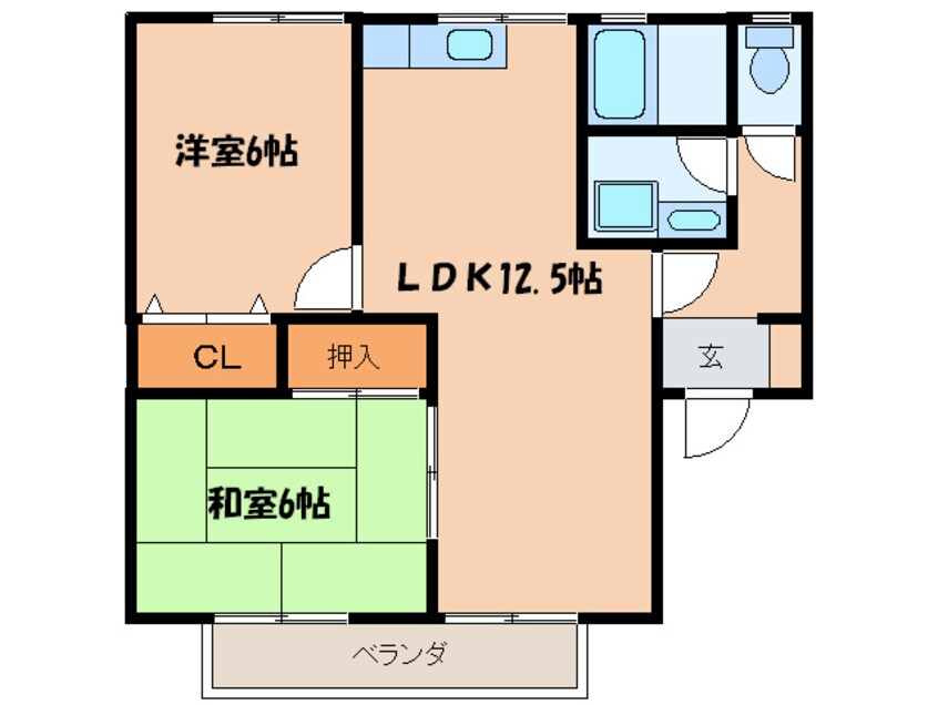 間取図 シャルムⅠ　Ａ棟