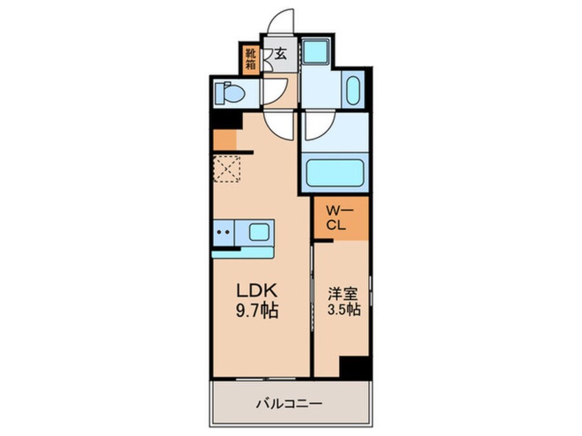 間取図 フェロー博多駅南