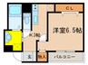 カサブランカ 1Kの間取り