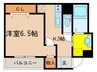 カサブランカ 1Kの間取り