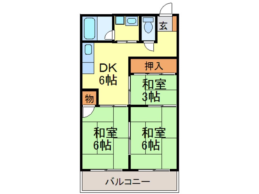 間取図 ビジネス・ワン寺塚