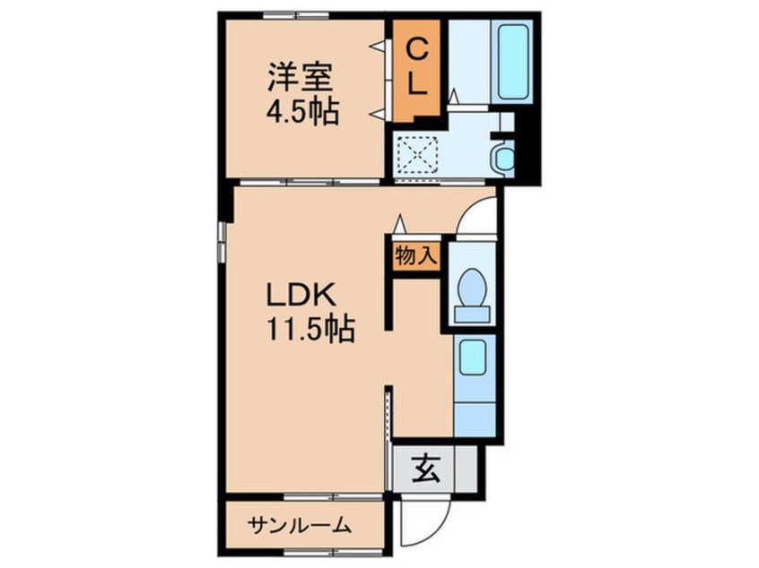 間取図 仮)ニューメゾン竹末