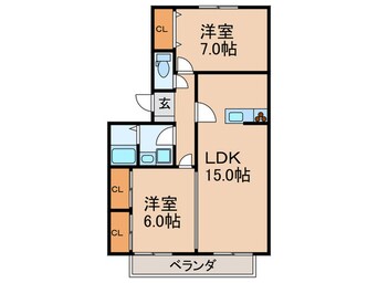 間取図 シャルムⅢ