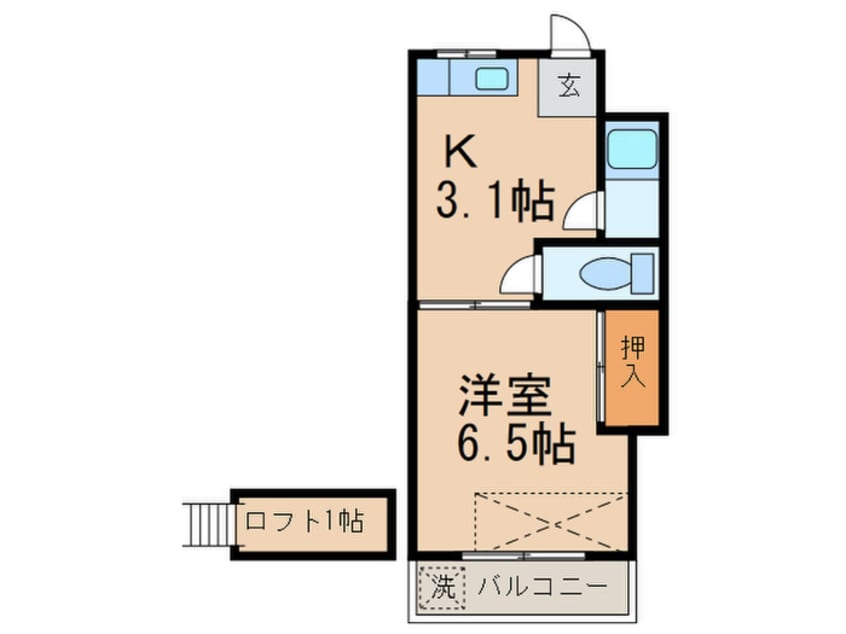 間取図 フレ－ル香椎