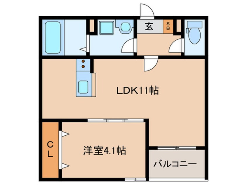 間取図 シャロム周船寺