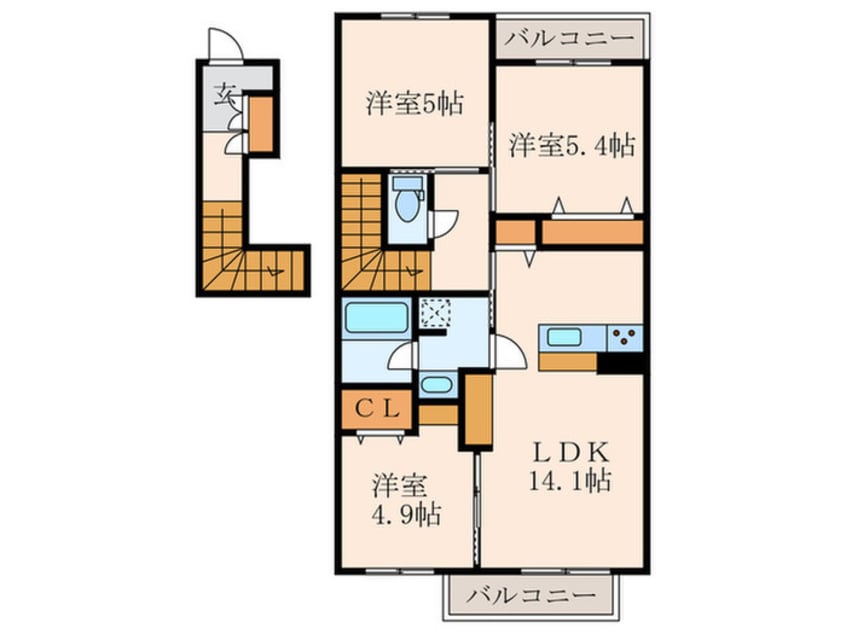 間取図 アミコートⅠ