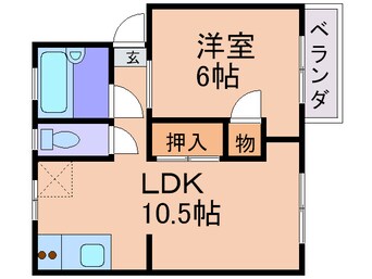 間取図 ウエストヒルズⅡ