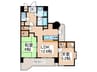 ダイアパレス二日市(507) 2LDKの間取り