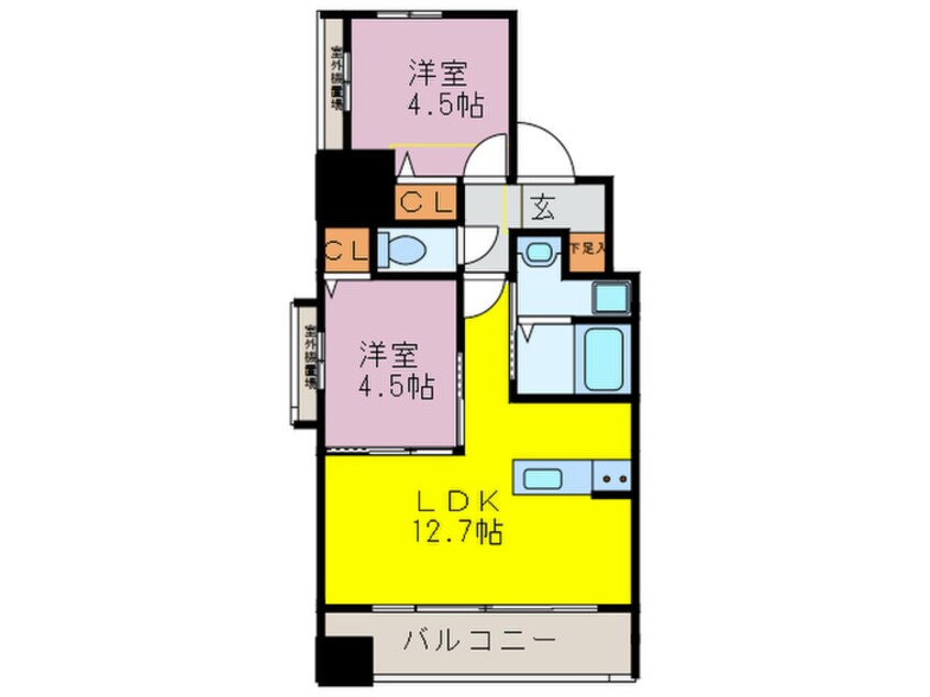 間取図 アポロ久留米東