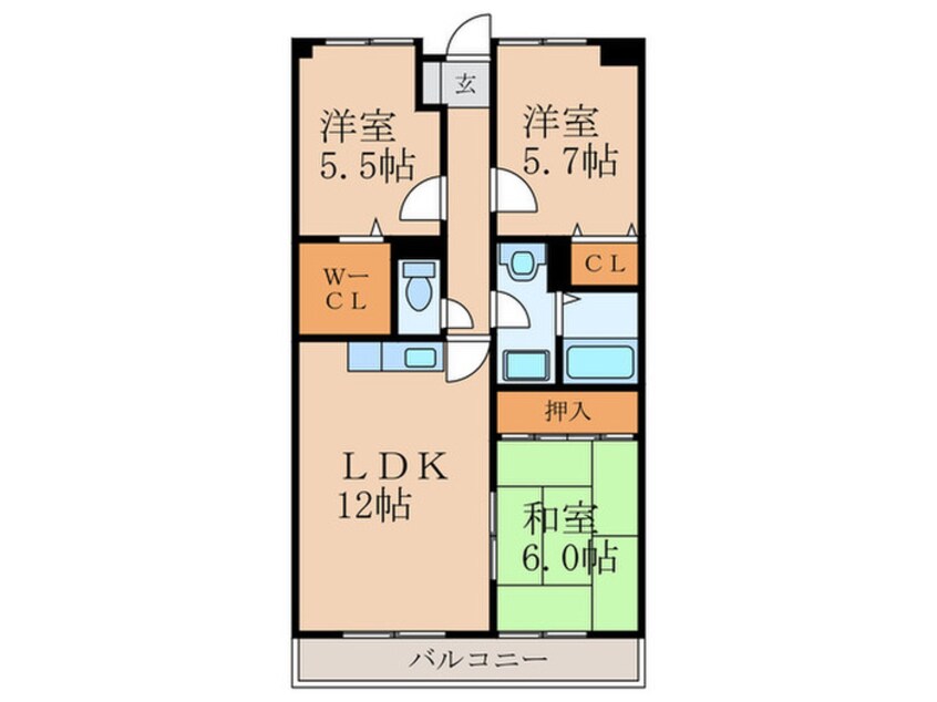 間取図 クリエースト