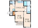 八王子町貸家の間取図