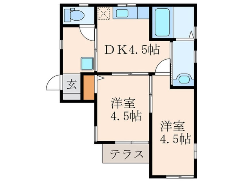 間取図 八王子町貸家