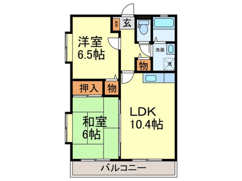 間取図 シャルマン那珂川