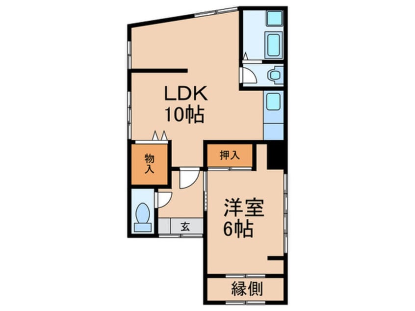 間取図 景勝町9番貸家