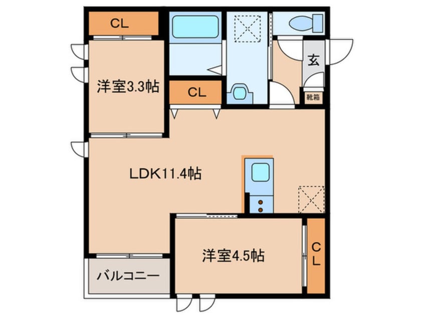 間取図 REGALEST　FAM千早